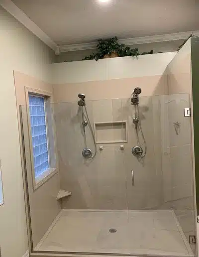 Double-wide Shower